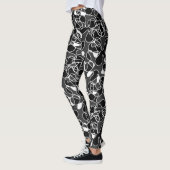 Abstrakt 290523 Schwarz/Weiß Leggings (Links)