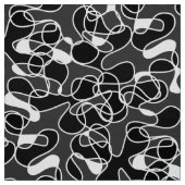 Abstrakt 290523 Schwarz/Weiß Stoff (Muster)