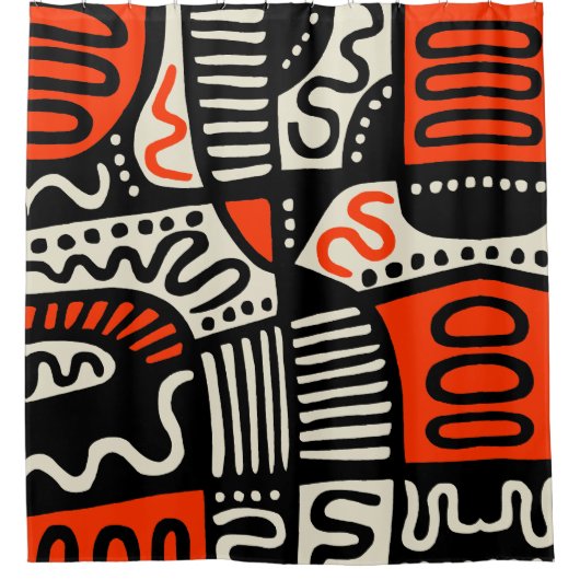 Abstrakt 291219c duschvorhang (Vorderseite)