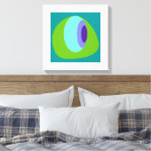 Abstrakt 2 Blau grün Leinwanddruck (Insitu (Schlafzimmer))