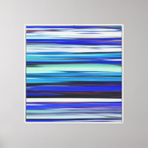 Abstrakt #2: Blauer verschwommener Fleck Leinwanddruck