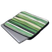 Abstrakt 2: Grüne Unschärfe Laptopschutzhülle (Vorne Knopf)