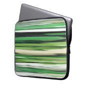 Abstrakt 2: Grüne Unschärfe Laptopschutzhülle (Vorderseite Links)