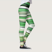 Abstrakt 2: Grüne Unschärfe Leggings (Rechts)
