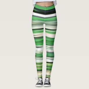 Abstrakt 2: Grüne Unschärfe Leggings