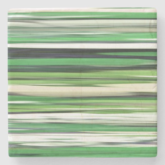 Abstrakt 2: Grüne Unschärfe Steinuntersetzer (Vorderseite)