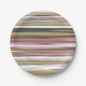 Abstrakt 2: Herbstfarben im Herbst verschwommen Pappteller (Vorderseite)