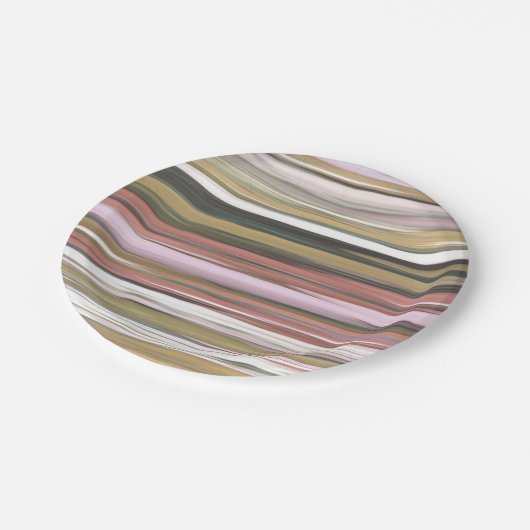 Abstrakt 2: Herbstfarben im Herbst verschwommen Pappteller (Schrägansicht)