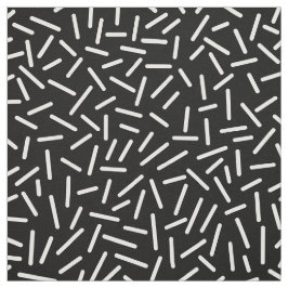 Abstrakt 300117 - Weiß auf Schwarz Stoff