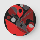 Abstrakt #311 runde wanduhr (Vorderseite)