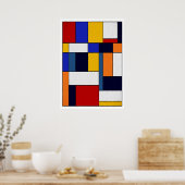 Abstrakt 351 poster (Küche)