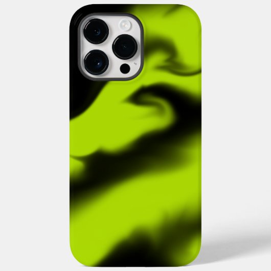 Abstrakt 3 in Schwarz und Kalkgrün Case-Mate iPhone Hülle (Rückseite)