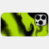 Abstrakt 3 in Schwarz und Kalkgrün Case-Mate iPhone Hülle (Rückseite (Horizontal))