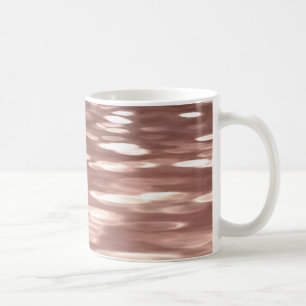 Abstrakt #3: Kupfer-Roségold-Schimmer Kaffeetasse