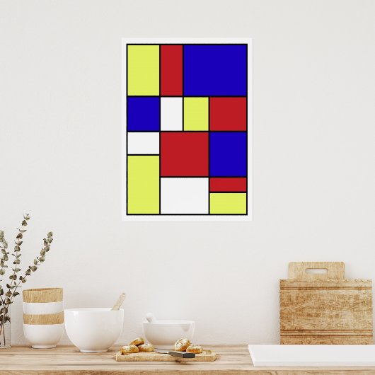 Abstrakt #406 poster (Küche)