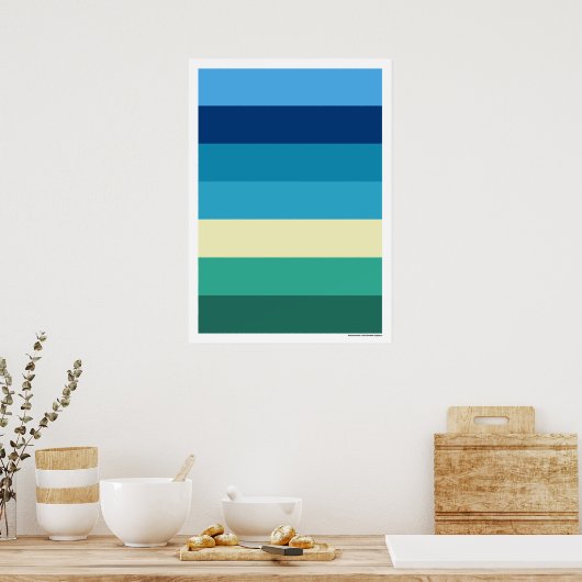 Abstrakt #409 poster (Küche)