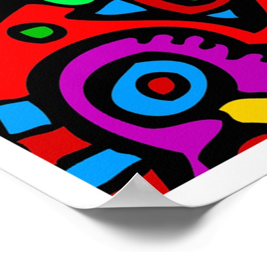 Abstrakt #411 poster (Ecke)