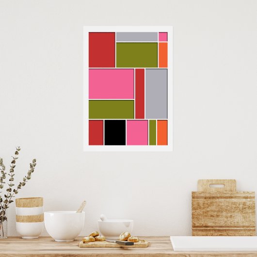 Abstrakt #49 poster (Küche)