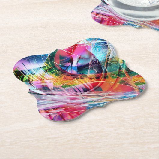 ABSTRAKT 4 UNTERSETZER (angewinkelt)