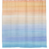 Abstrakt 50 Orange Blue Duschvorhang (Vorderseite)