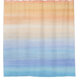 Abstrakt 50 Orange Blue Duschvorhang