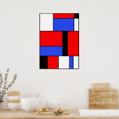 Abstrakt #558 poster (Küche)