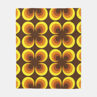 Abstrakt. 60er farbloses nahtloses Muster, Retrost Fleecedecke