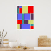 Abstrakt #65 poster (Küche)