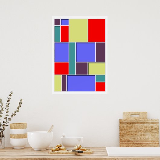 Abstrakt #65 poster (Küche)