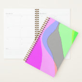 Abstrakt 703 - Retro Groovy Pink und Green Planer (Anzeige)