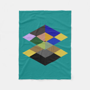 Abstrakt #712 fleecedecke