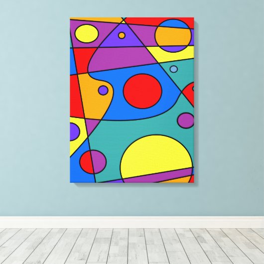 Abstrakt #71 leinwanddruck (Insitu (Holzboden))