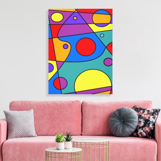 Abstrakt #71 leinwanddruck (Insitu (Wohnzimmer))