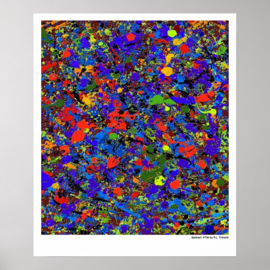 Abstrakt #738 poster (Vorne)