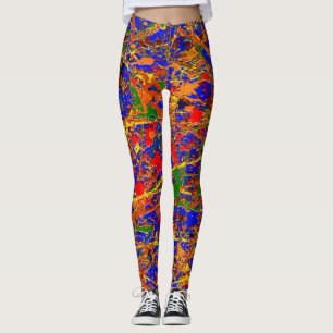 Abstrakt #741 leggings