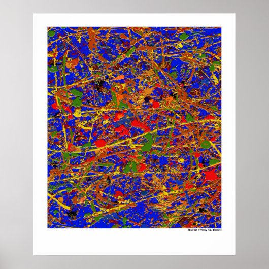 Abstrakt #741 poster (Vorne)