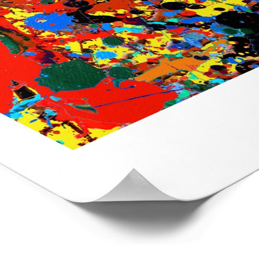 Abstrakt #744 Veronica Poster (Ecke)