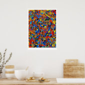 Abstrakt #744 Veronica Poster (Küche)