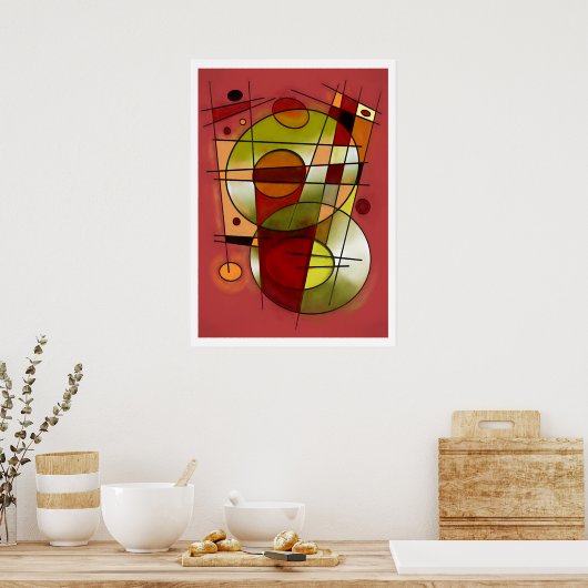 Abstrakt #752 poster (Küche)