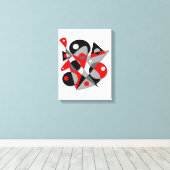 Abstrakt #81 leinwanddruck (Insitu (Holzboden))