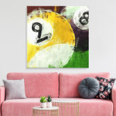 Abstrakt 8 und 9 Ball Leinwanddruck (Insitu (Wohnzimmer))