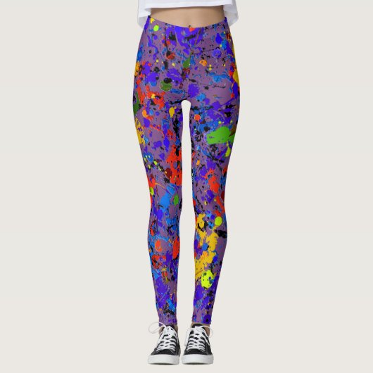 Abstrakt #902 leggings (Vorderseite)