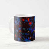 Abstrakt #909 Schwarz Kaffeetasse (Vorderseite Links)