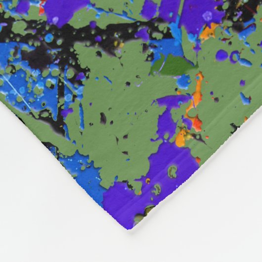 Abstrakt #912 fleecedecke (Ecke)