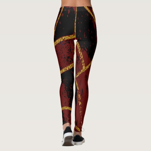 Abstrakt #940 leggings (Rückseite)