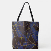 Abstrakt #941 Blau Tasche (Vorderseite)