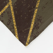 Abstrakt #941 Brown Fleecedecke (Ecke)