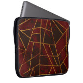 Abstrakt #943 Dark Red Laptopschutzhülle (Vorne Rechts)