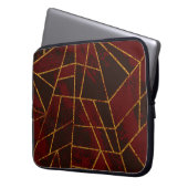 Abstrakt #943 Dark Red Laptopschutzhülle (Vorderseite Links)