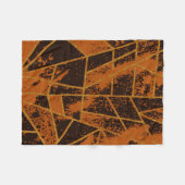 Abstrakt #944 Brown Fleecedecke (Vorderseite (Horizontal))